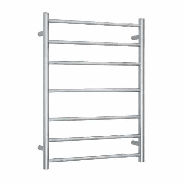Straight Round Ladder Heated Towel Rail 7 Bar