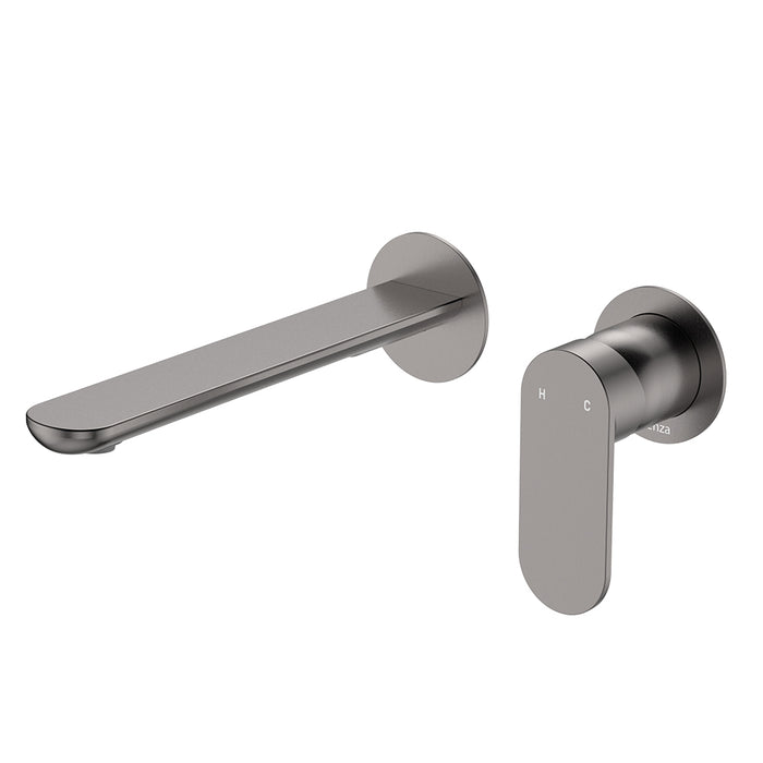 All Purpose Tiles | Fienza Empire Slim Basin Bath Wall Mixer Set Round Plates 200Mm Lf