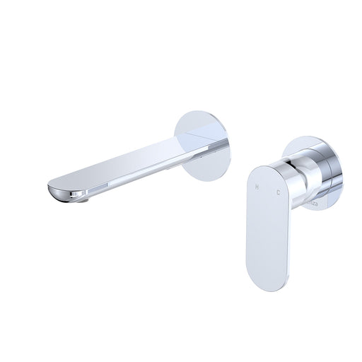 All Purpose Tiles | Fienza Empire Slim Basin Bath Wall Mixer Set Round Plates 160Mm Lf