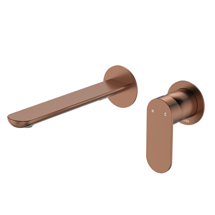 All Purpose Tiles | Fienza Empire Slim Basin Bath Wall Mixer Set Round Plates 200Mm Lf
