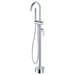 All Purpose Tiles | Fienza Empire Slim Floor Mounted Bath Mixer With Hand Shower