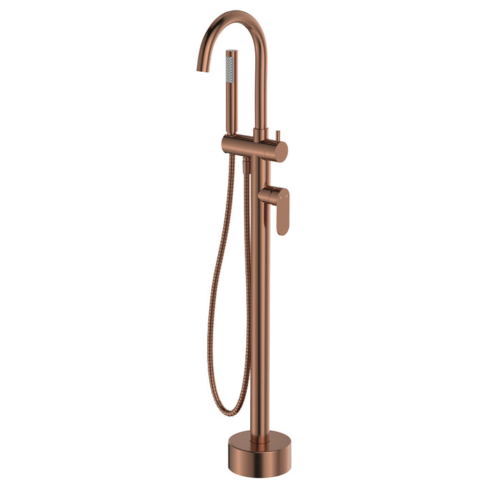 All Purpose Tiles | Fienza Empire Slim Floor Mounted Bath Mixer With Hand Shower