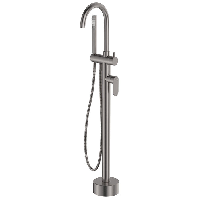 All Purpose Tiles | Fienza Empire Slim Floor Mounted Bath Mixer With Hand Shower
