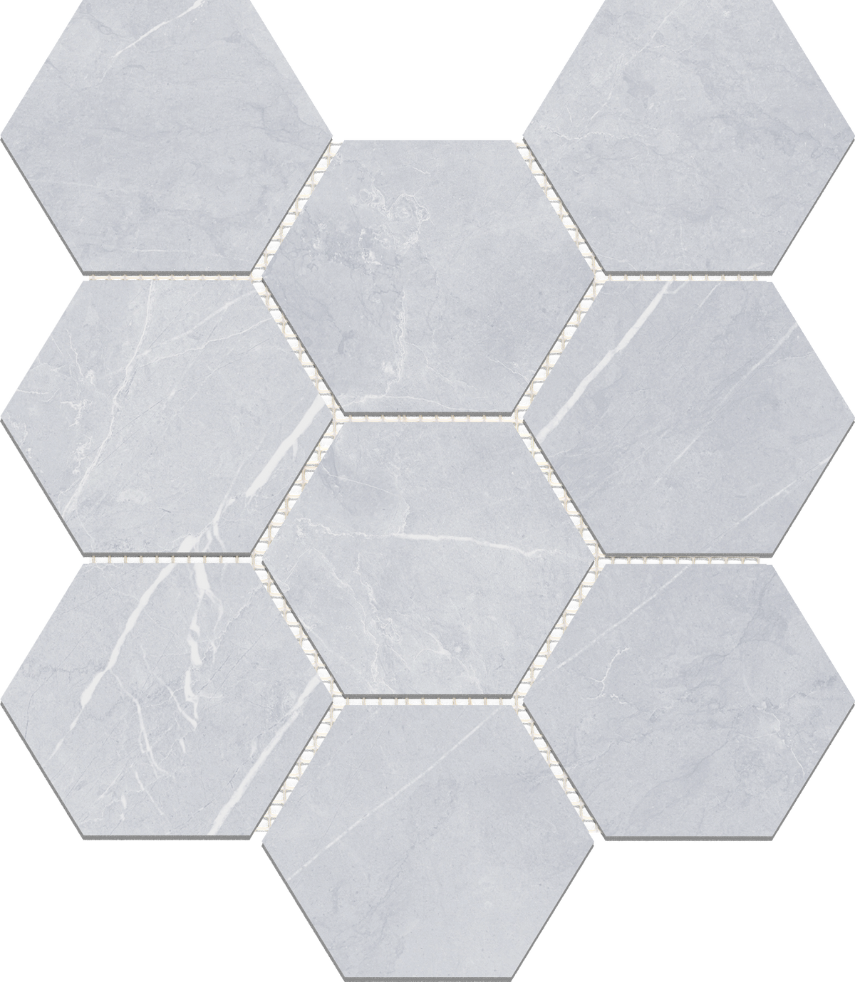 Bracca Bianco Matte Hexagon Mosaic — All Purpose Tile Centre