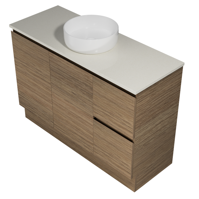 Nevada - 1200 - Free Standing - SilkSurface Gloss White - Above Counter