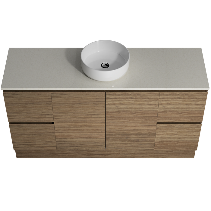 Nevada - 1500 - Free Standing - SilkSurface Gloss White - Above Counter
