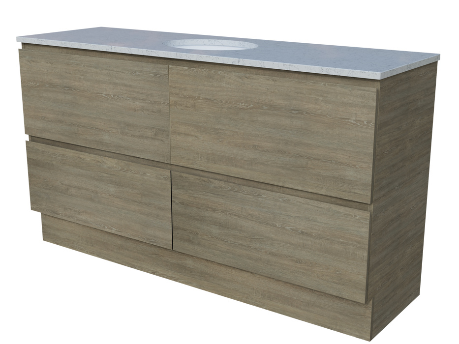 Nevada Plus - 1500 - Free Standing - SilkSurface Gloss White - Under Counter
