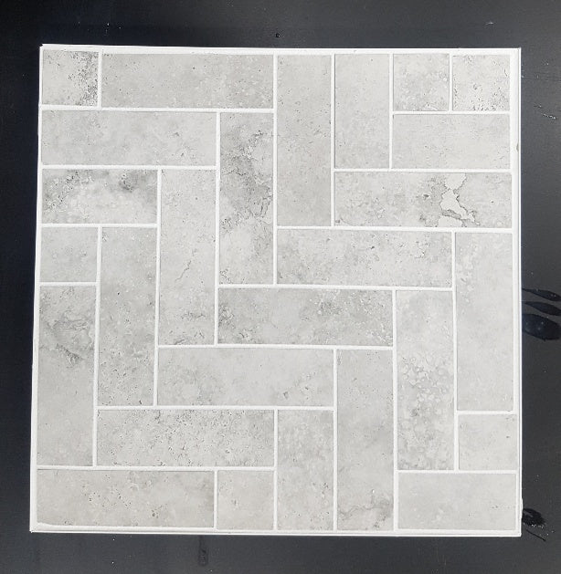 Precious Grey Herringbone