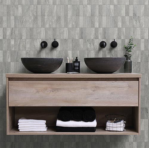Lume Brick Angola Grey - Matt Finish - Lifestyle