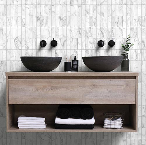 Lume Brick Diamond White - Matt Finish - Lifestyle
