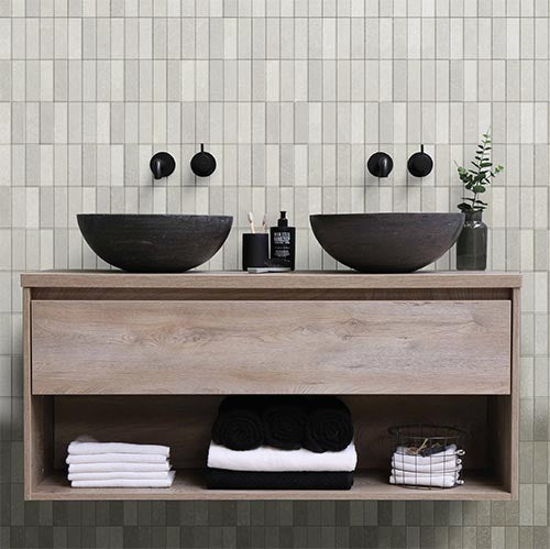 Lume Brick Grigio Haze - Gloss Finish - Lifestyle