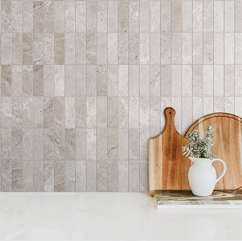Lume Brick Stella Taupe - Gloss Finish - Lifestyle